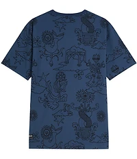 Scotch & Soda Printed Relaxed-Fit Short Sleeve T-Shirt