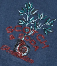 Scotch & Soda Relaxed Fit Embroidered Full Zip Hoodie