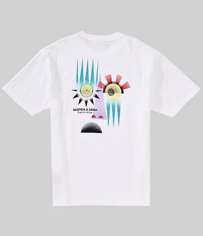 Scotch & Soda Relaxed Fit Graphic Print Short Sleeve T-Shirt