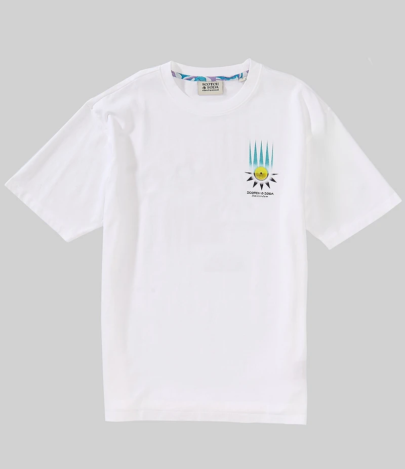 Scotch & Soda Relaxed Fit Graphic Print Short Sleeve T-Shirt