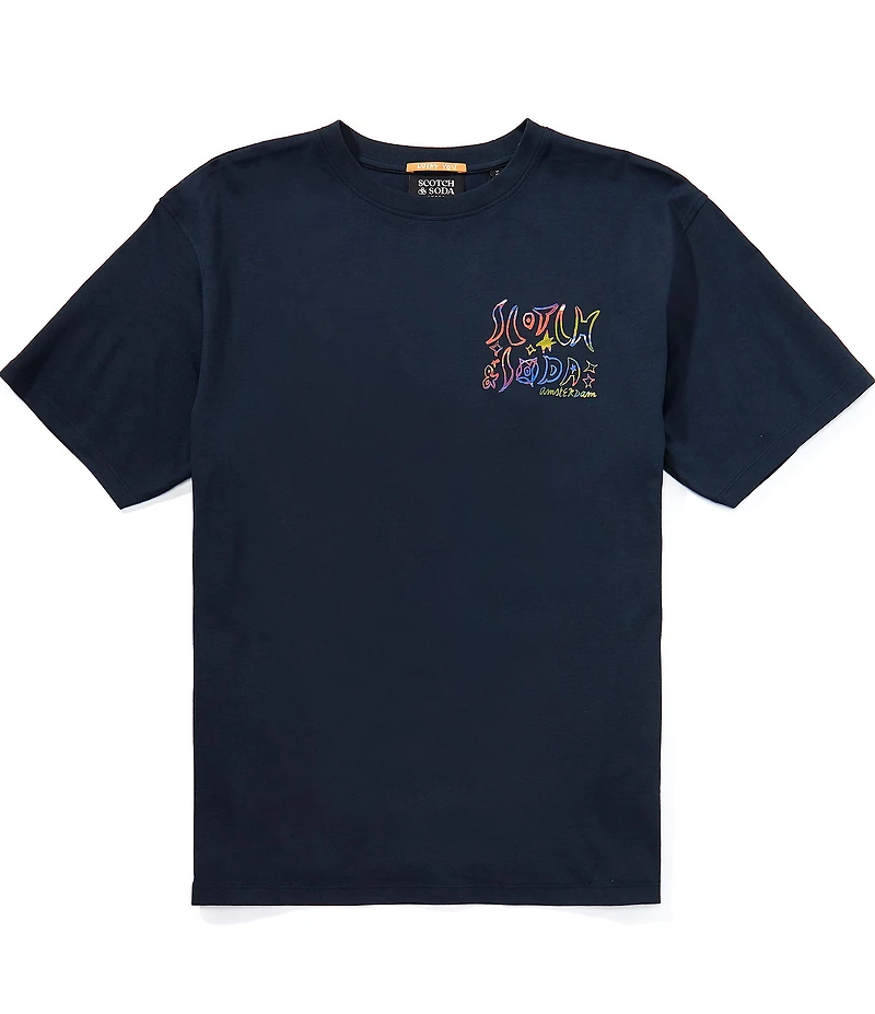 Scotch & Soda Relaxed Fit Graphic Short Sleeve T-Shirt
