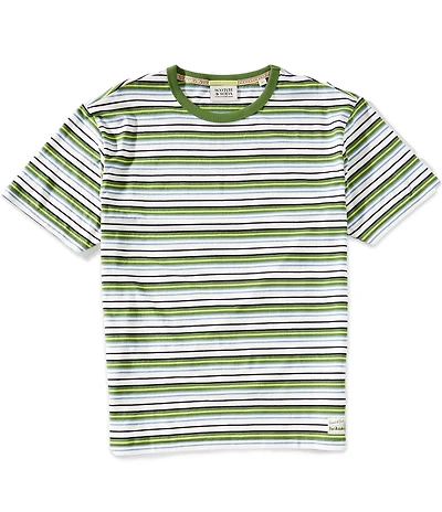 Scotch & Soda Relaxed Fit Striped Short Sleeve T-Shirt