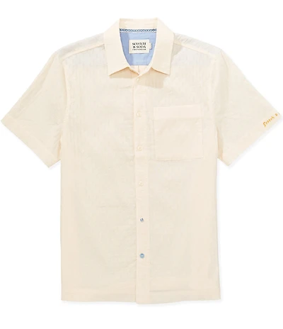 Scotch & Soda Coordinating Seersucker Short Sleeve Woven Shirt