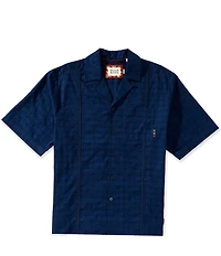Scotch & Soda Solid Short Sleeve Woven Camp Shirt