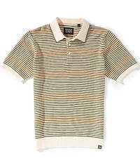 Scotch & Soda Striped Short Sleeve Polo Shirt