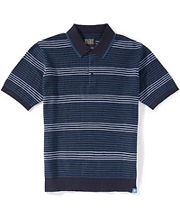 Scotch & Soda Striped Short Sleeve Polo Shirt
