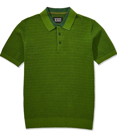 Scotch & Soda Structure Knit Polo Shirt