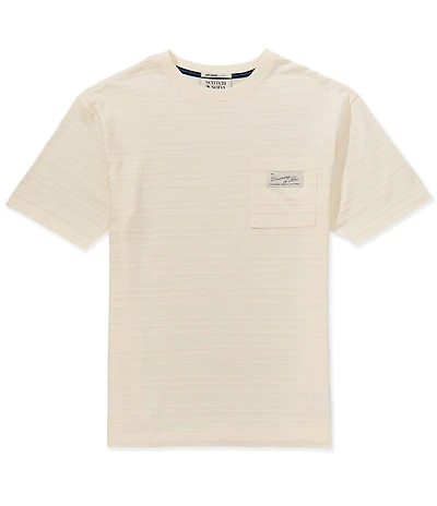 Scotch & Soda Textured Relaxed Fit Short Sleeve T-Shirt