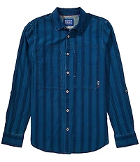 Scotch & Soda Textured Stripe Long Sleeve Woven Shirt