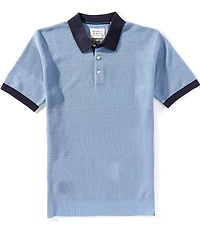 Scotch & Soda Tonal Stripe Short Sleeve Polo Shirt