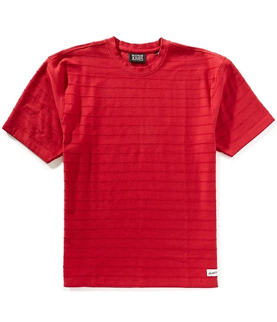 Scotch & Soda Toweling Stripe Short Sleeve T-Shirt