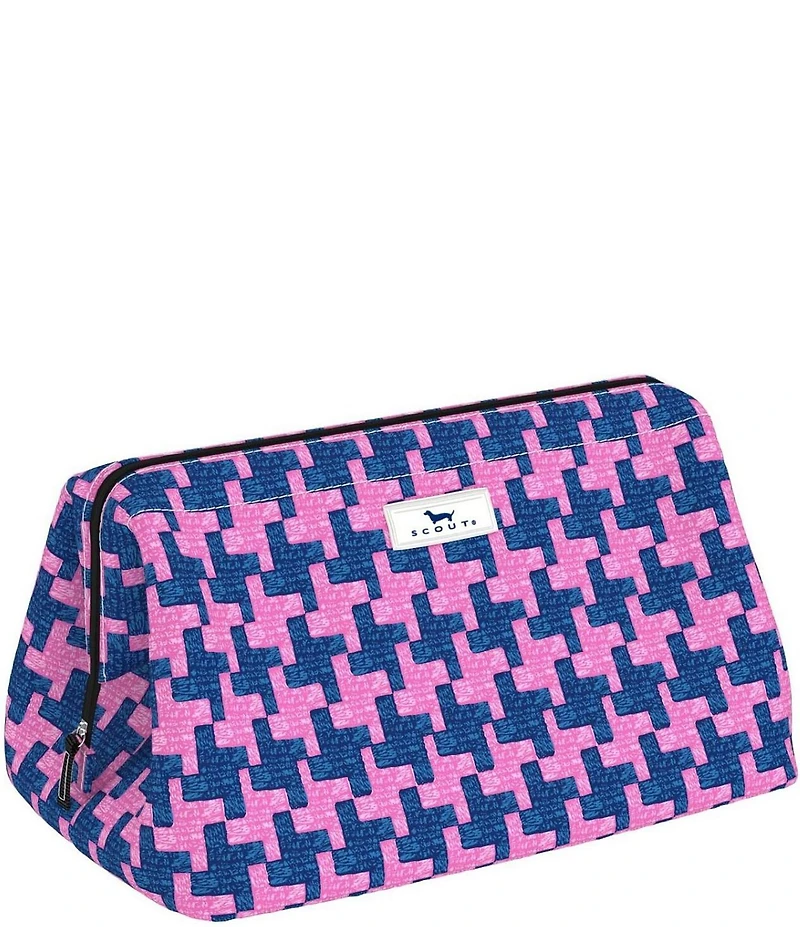 SCOUT Big Mouth Houndstooth Makeup Bag
