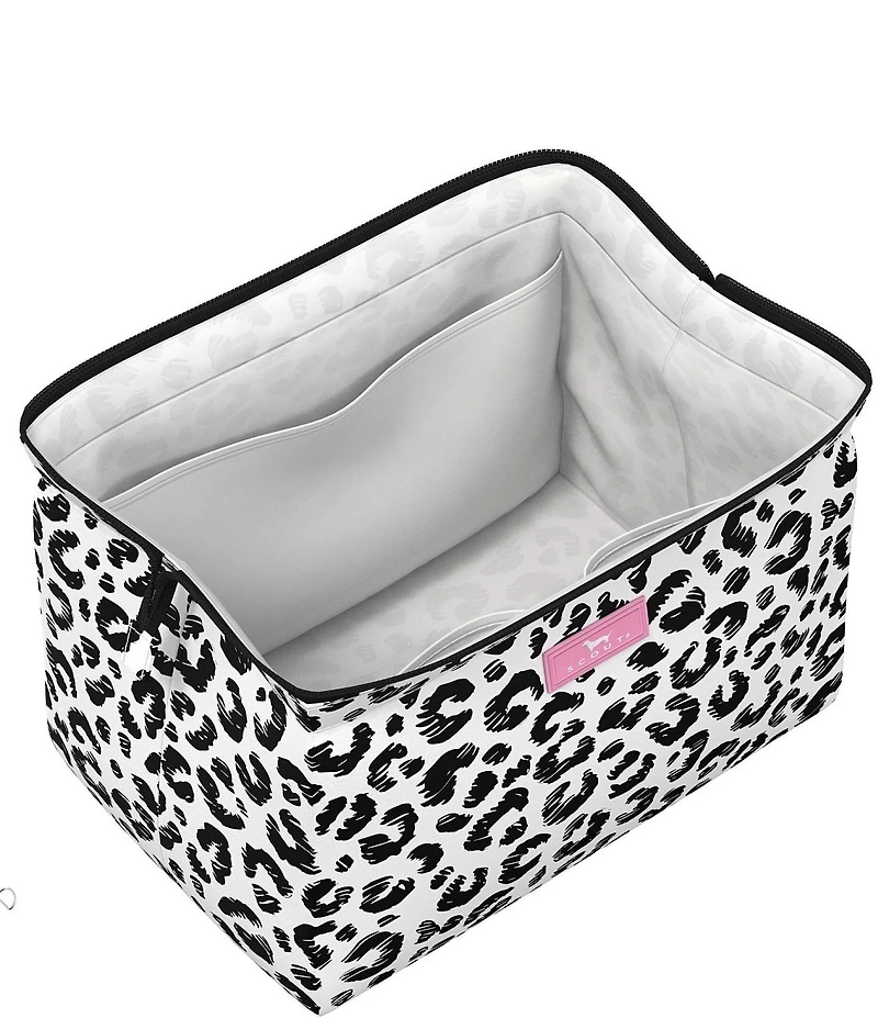 SCOUT Big Mouth Leopard Print Makeup Bag
