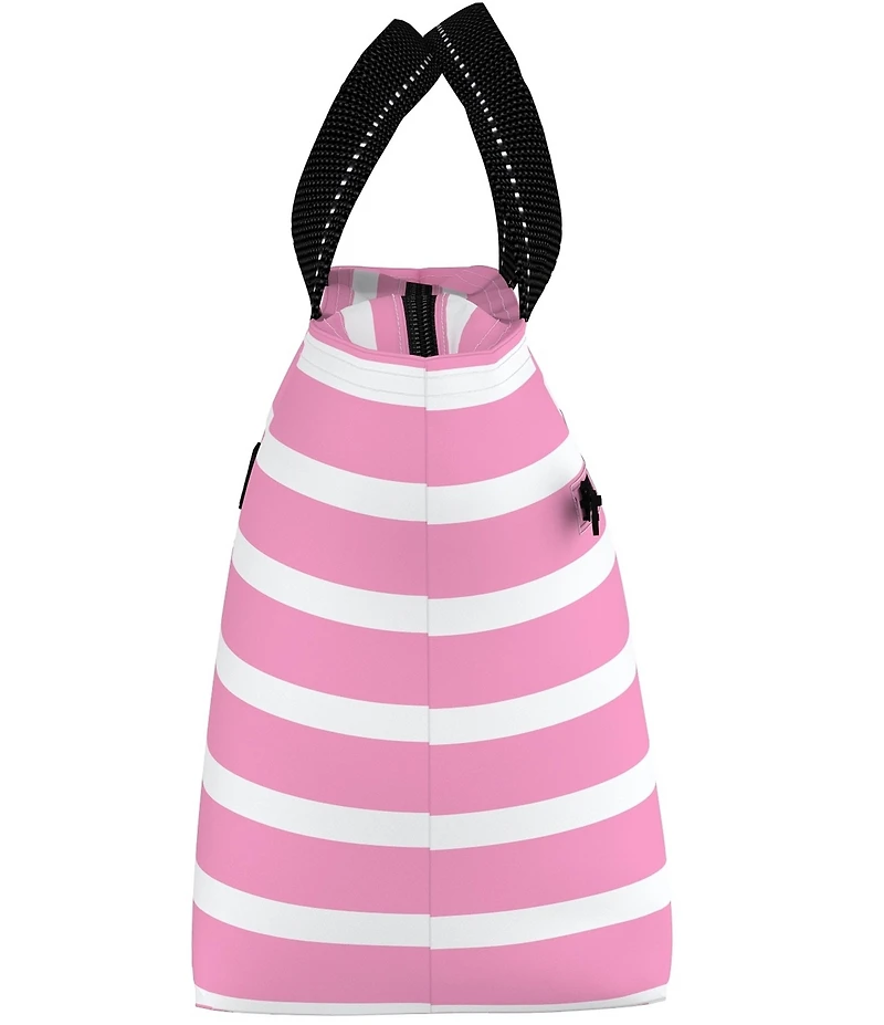 SCOUT Nooner Palmetto Pink Striped Lunch Bag
