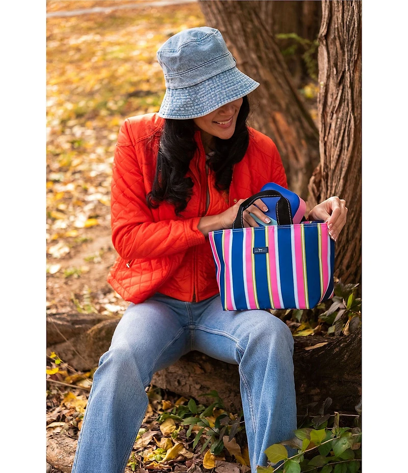 SCOUT Preppy Hour Nooner Striped Lunch Bag
