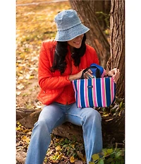 SCOUT Preppy Hour Nooner Striped Lunch Bag