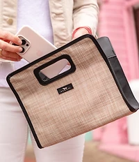 SCOUT Sand Woven Sunset Clutch