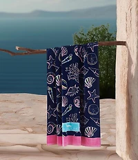 SCOUT Summer Shop Collection Bombshell Printed Velour Beach Towel