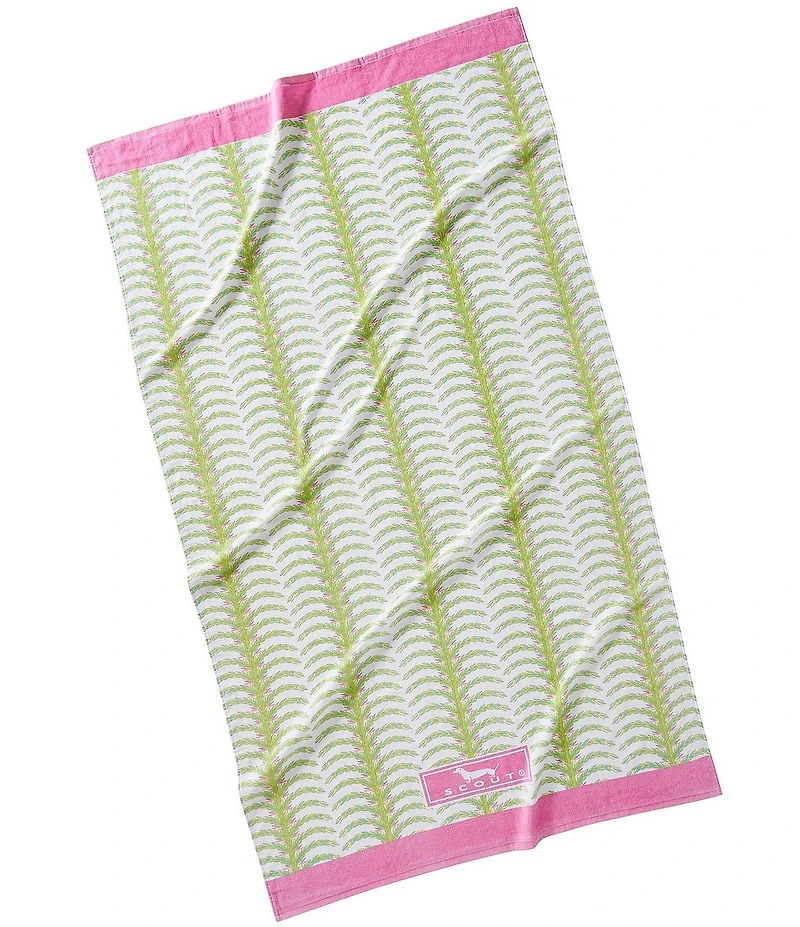 SCOUT Summer Shop Collection Shake Your Palm Palms Printed Velour Beach Towel