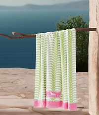 SCOUT Summer Shop Collection Shake Your Palm Palms Printed Velour Beach Towel