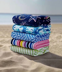 SCOUT Summer Shop Collection Shake Your Palm Palms Printed Velour Beach Towel