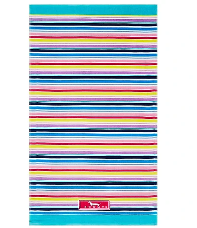 SCOUT Summer Shop Collections Stripe A Pose Printed Velour Beach Towel