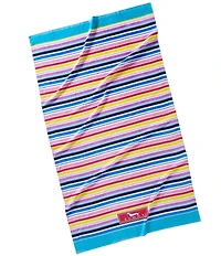 SCOUT Summer Shop Collection Stripe A Pose Printed Velour Beach Towel