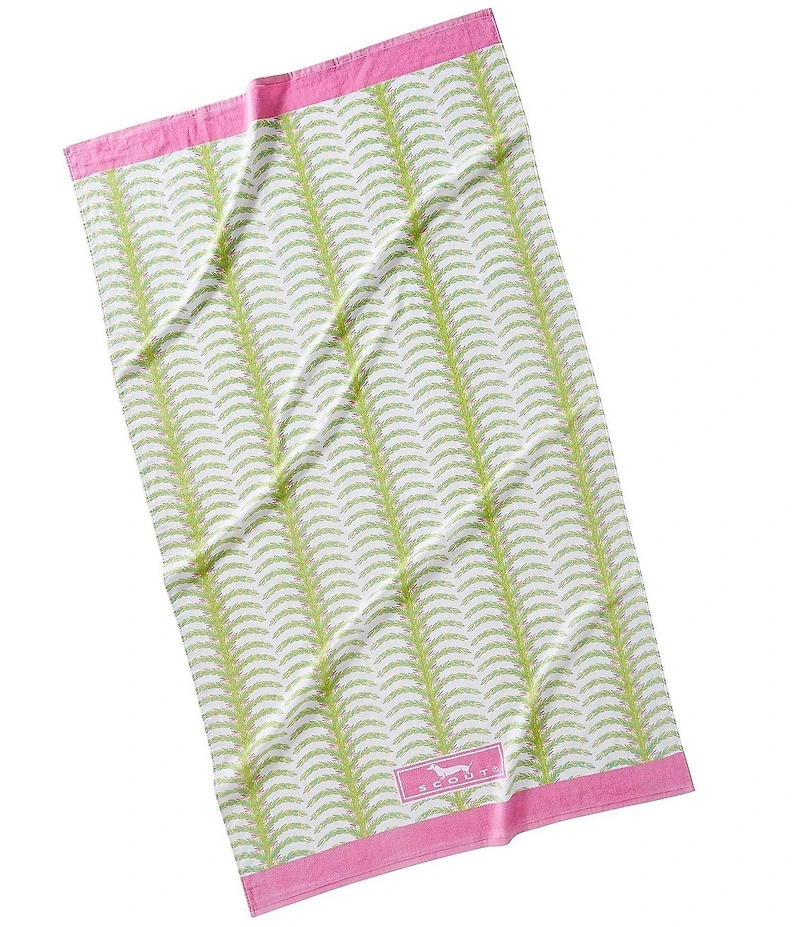 SCOUT Summer Shop Collection Shake Your Palm Printed Velour Beach Towel