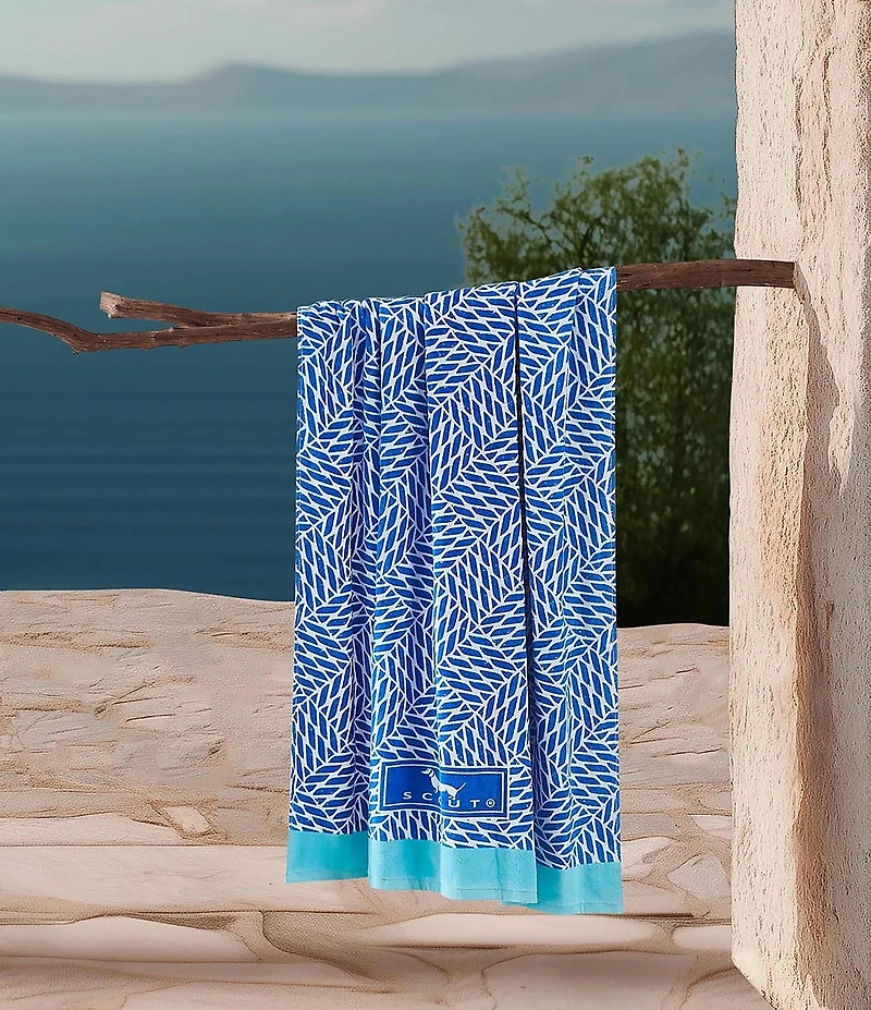 SCOUT Summer Shop Collection Twisted Sister Printed Velour Beach Towel