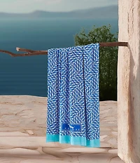 SCOUT Summer Shop Collection Twisted Sister Printed Velour Beach Towel