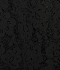 Scully Lace V-Neck Long Bell Sleeve Scalloped Hem A-Line Dress