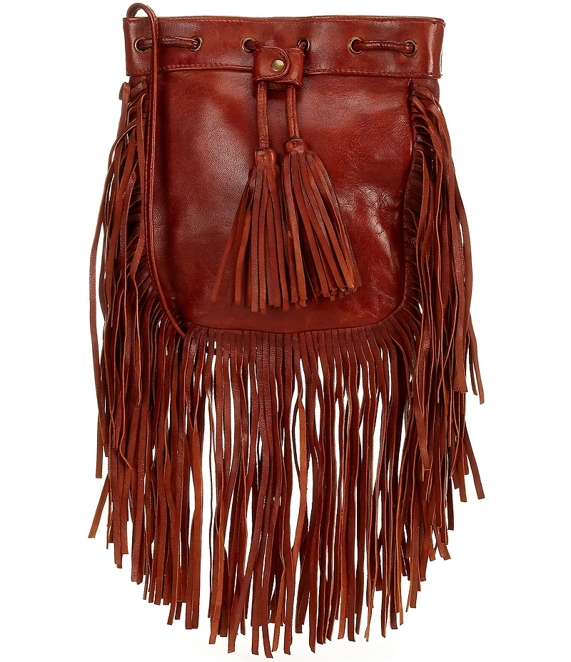 Scully Soft Leather Fringe Crossbody Bag