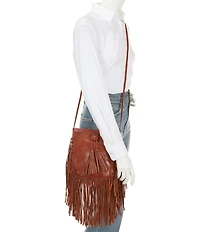 Scully Soft Leather Fringe Crossbody Bag