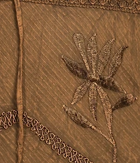 Scully Spaghetti Strap Front Tie Embroidered Midi Dress