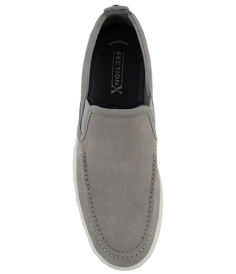 Section X Men's Austin Nubuck Leather Gore Slip-Ons