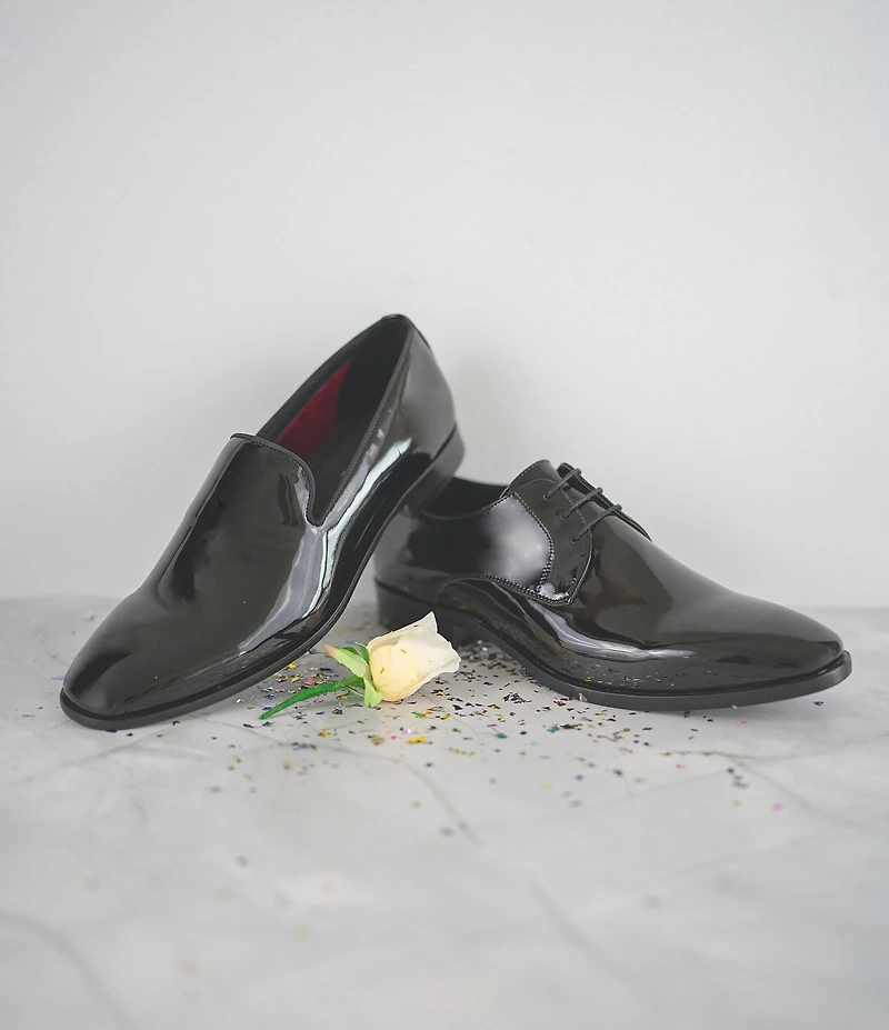 Section X Men's Charles Oxford Patent Dress Shoes