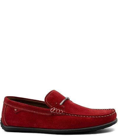 Section X Men's Darion Suede Bit Buckle Loafers