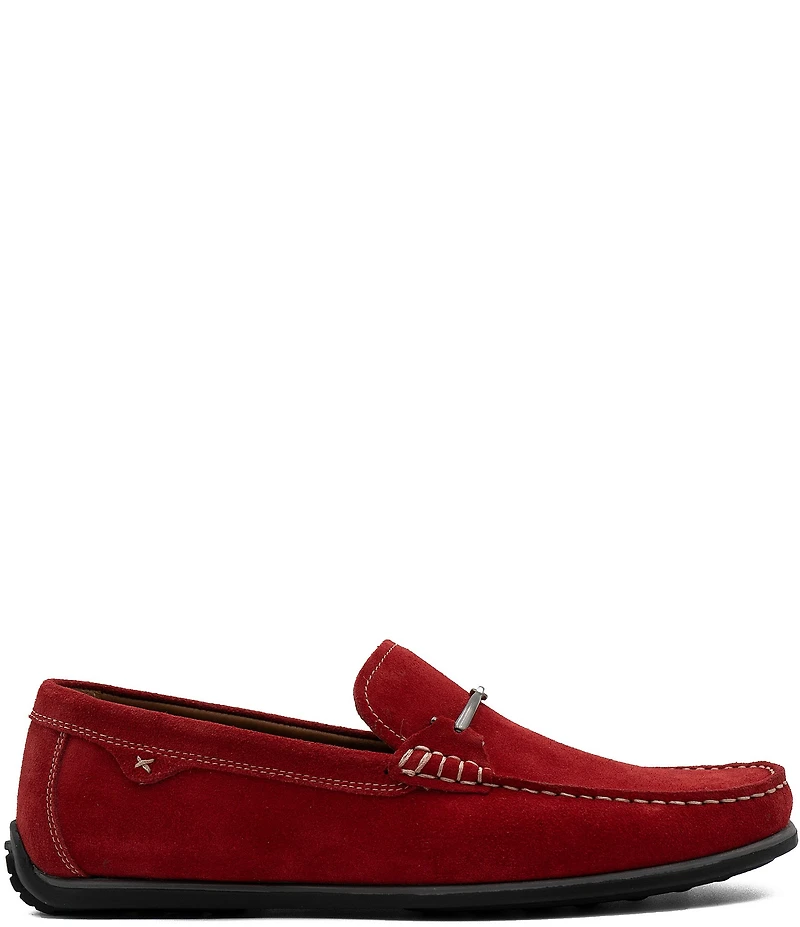Section X Men's Darion Suede Bit Buckle Loafers