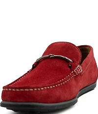 Section X Men's Darion Suede Bit Buckle Loafers