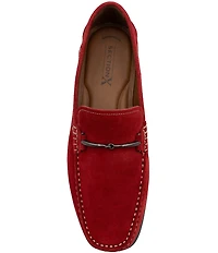 Section X Men's Darion Suede Bit Buckle Loafers