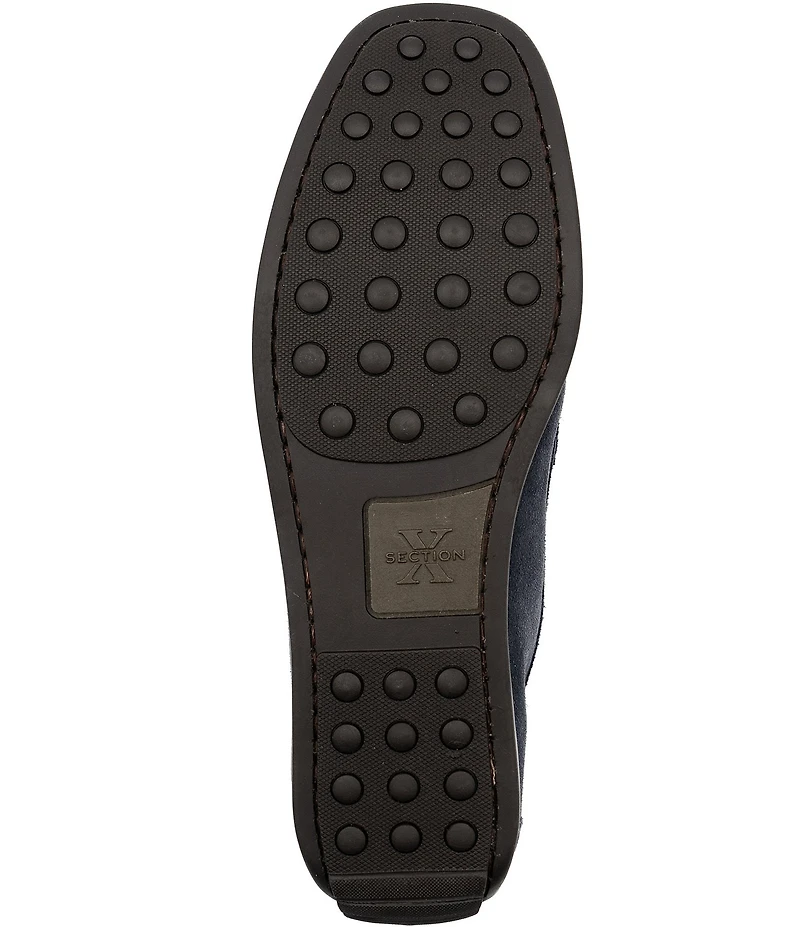 Section X Men's Darion Suede Bit Buckle Loafers