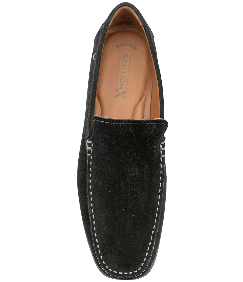 Section X Men's Darion Suede Moccasin Loafers