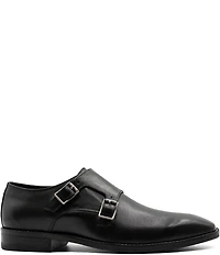 Section X Men's Jeremiah Leather Double Monk Strap Oxfords