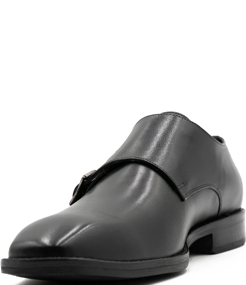 Section X Men's Jeremiah Leather Double Monk Strap Oxfords