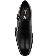 Section X Men's Jeremiah Leather Double Monk Strap Oxfords