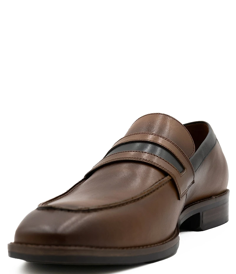 Section X Men's Jeremiah Leather Dress Penny Loafers