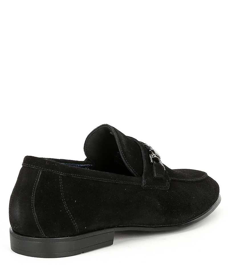 Section X Men's Saint Braid Bit Buckle Venetian Suede Dress Shoes