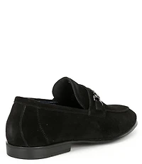 Section X Men's Saint Braid Bit Buckle Venetian Suede Dress Shoes