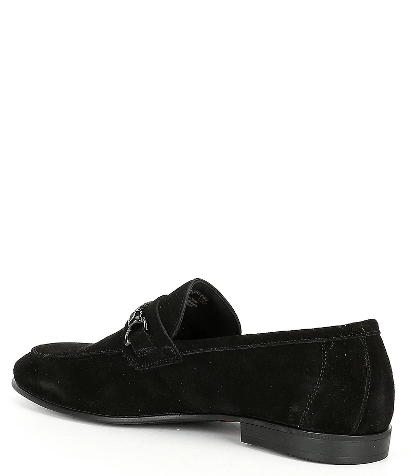 Section X Men's Saint Braid Bit Buckle Venetian Suede Dress Shoes