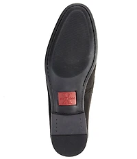 Section X Men's Saint Braid Bit Buckle Venetian Suede Dress Shoes